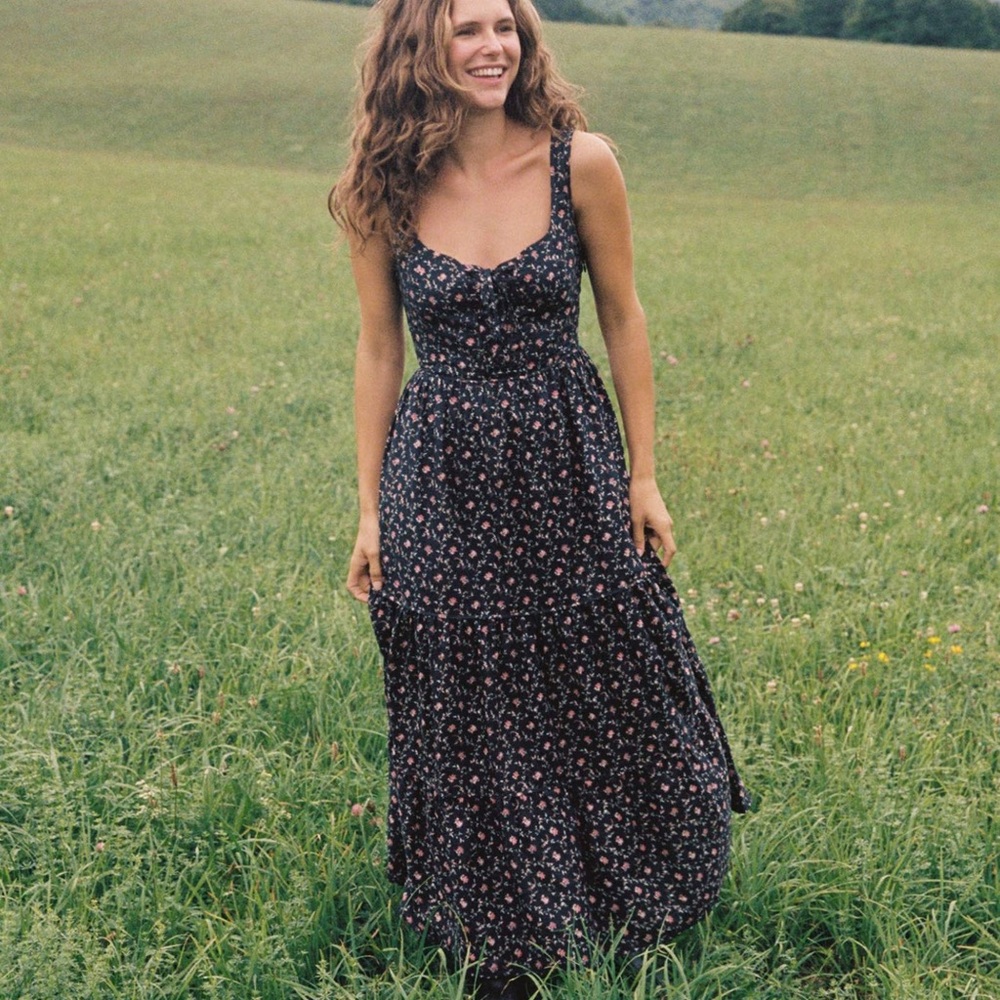 Christy Dawn Adele Dress in Night Trellis